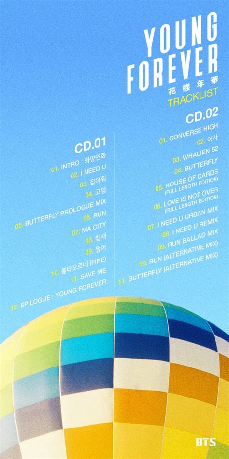 Update: BTS Drops Track List for Special Album "Young Forever" | Soompi