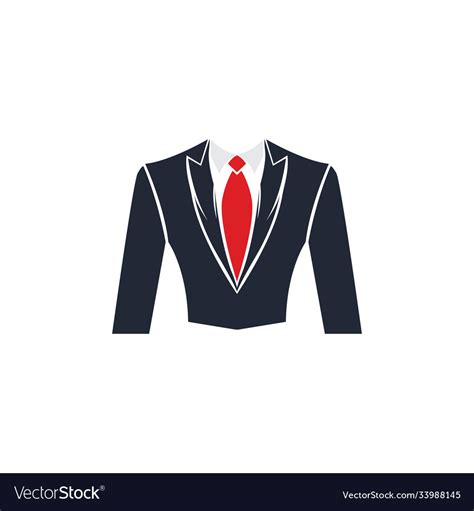 Coat tie for business design Royalty Free Vector Image