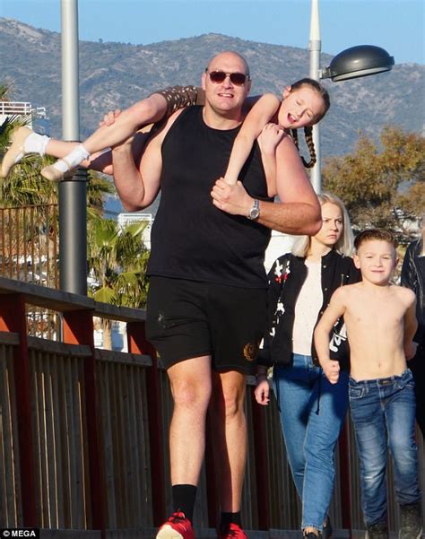 Tyson Fury enjoys family break in sunny Marbella | Daily Mail Online