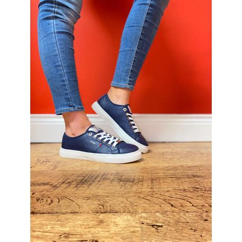 TOMMY BOWE WOMENS LACE TRAINER - NAVY | Paul Byron Shoes | Ireland