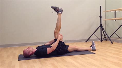 Lying Dynamic 90/90 Hamstring Stretch - YouTube