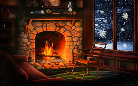 Winter Fire Place Wallpapers - Wallpaper Cave