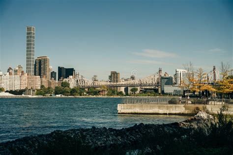 New York City Skyline from Queens, United States Stock Photo - Image of ...