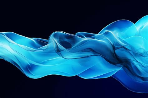 Premium AI Image | Abstract Blue Smoke Background