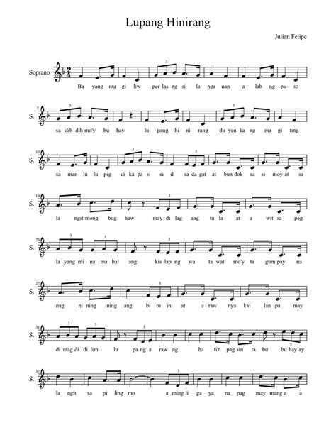 Lupang Hinirang Sheet music | Musescore.com