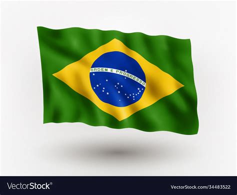 Flag brazil Royalty Free Vector Image - VectorStock