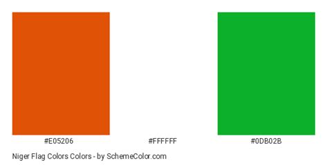 Niger Flag Colors » Country Flags » SchemeColor.com