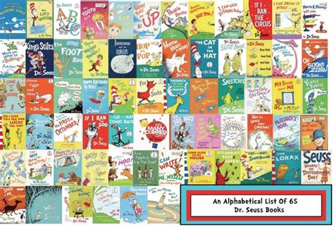 65 Books By Seuss: An Alphabetical List | Dr seuss books, Dr seuss book collection, Dr seuss ...