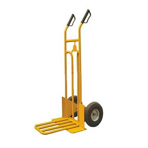 Mild Steel Yellow Heavy Duty Sack Trolley, For Industrial at ₹ 6500 in Vadodara