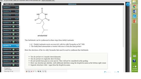 Solved This barbiturate can be synthesized in three steps | Chegg.com