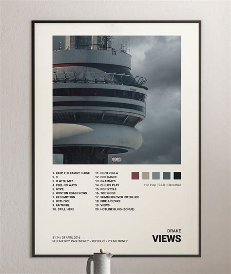 Drake - Views Album Cover Poster | Architeg Prints