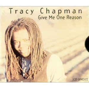 Tracy Chapman – Give Me One Reason (1995, CD) - Discogs