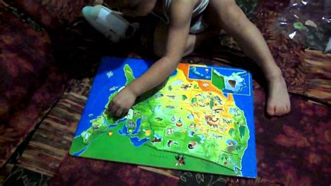 baby mark USA map puzzle - YouTube