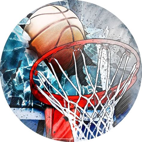 Basketball Decal Full Color Basketball Decal Sport Sticker - Etsy