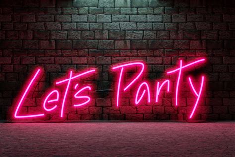 Lets Party Neon Sign LED neon light Neon sign custom | Etsy