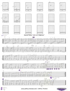 Rascal Flatts Life Is A Highway Free Guitar Tab by Jeffrey Thomas