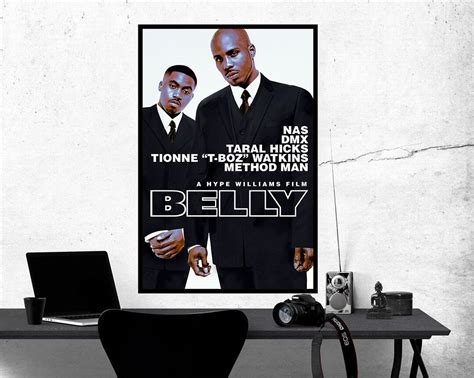 Belly Movie Poster NAS DMX T-boz Method Man Film Room Decor - Etsy