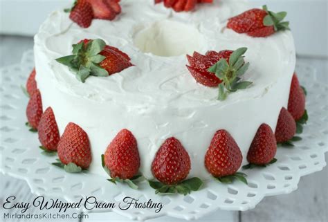 Easy Whipped Cream Frosting - Mirlandra's Kitchen