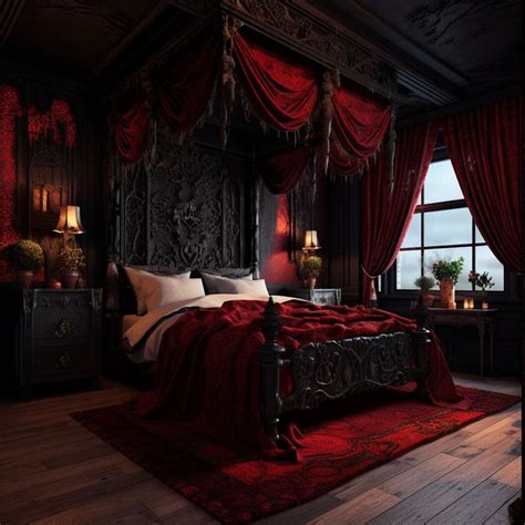 Dark Gothic Bedroom | Dark home decor, Gothic decor bedroom, Gothic ...