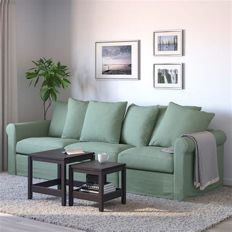 GRÖNLID 3-seat sofa-bed, Tallmyra light green - IKEA