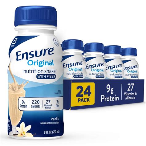 Buy EnsureOriginal Vanilla Liquid tion Shake With Fiber | gluten free ...