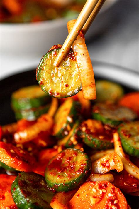 Quick Cucumber Kimchi - A Cedar Spoon