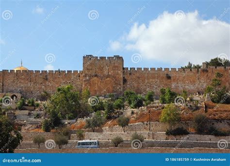 Jerusalem. the Golden Gate stock image. Image of ancient - 186185759