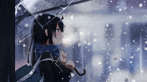 Snow Winter Anime Wallpapers - Wallpaper Cave