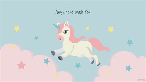 Pastel Unicorn Wallpaper in Illustrator, SVG, JPG, EPS, PNG - Download | Template.net