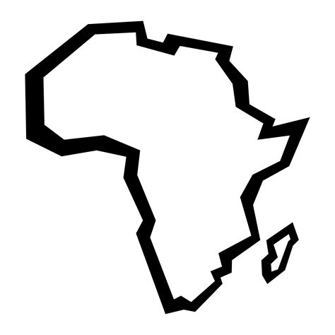 Africa Clipart Black And White