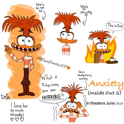 Inside Out 2 Anxiety Drawings by DejaDoodles101 on DeviantArt