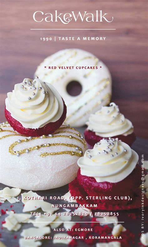 Cake Walk 1990 Taste A Memory Red Velvet Cup Cakes Ad - Advert Gallery