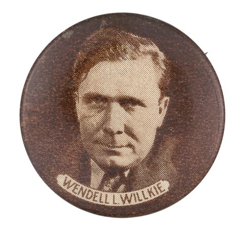 Wendell L. Willkie Portrait | Busy Beaver Button Museum