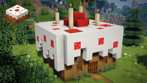 Simple Minecraft Cake House Build