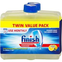 Finish Dishwasher Cleaner Liquid Lemon 250ml x2 pack - Black Box ...