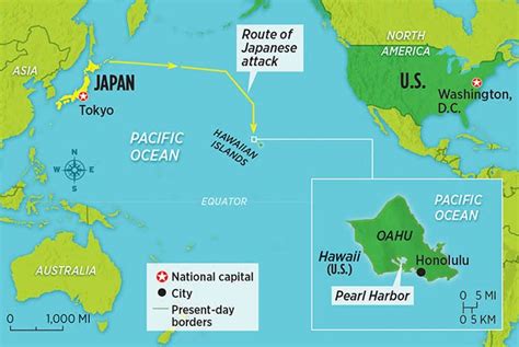 Pearl Harbor Attack Map