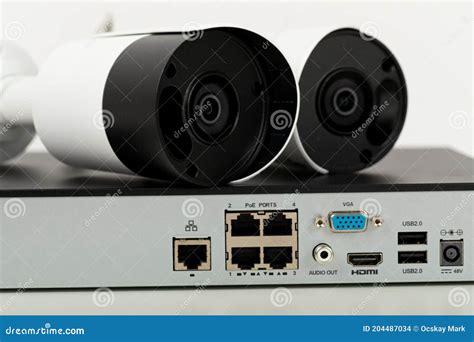 Security camera setup stock photo. Image of installing - 204487034