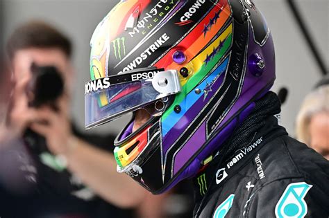 New Formula One rule aims to banish Lewis Hamilton’s LGBTQ Pride helmet - Outsports