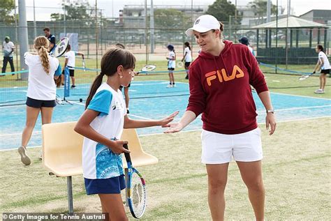 Pregnant Ashleigh Barty came back on the court to make children's dreams come true