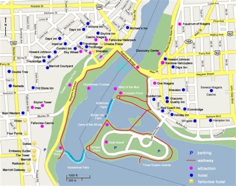 Niagara Falls Fallsview Hotel Map