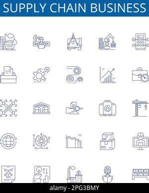 Fulfillment and Distribution line icons collection. Accomplishment, Delivery, Dispatch ...