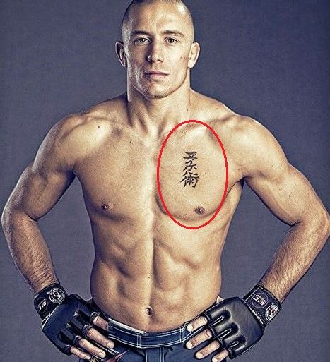 Georges St-Pierre's 2 Tattoos & Their Meanings - Body Art Guru