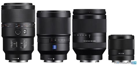 Sony Announces 4 New Full Frame Lenses