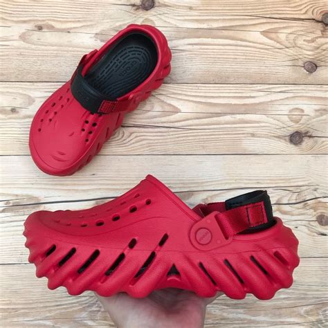 Crocs Echo Clog | Lined crocs, Studded clogs, Fur heels