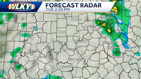 Louisville area severe weather timeline for Tuesday