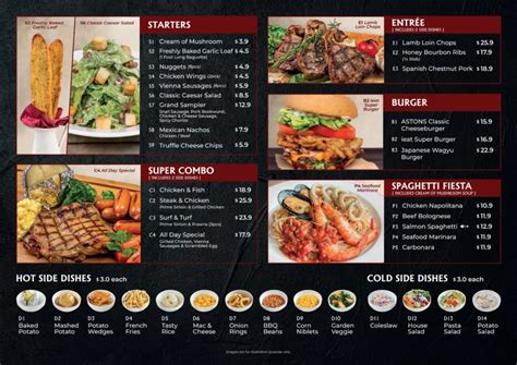 ASTONS MENU SINGAPORE & UPDATED PRICES 2024