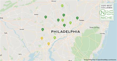 Map Of Philadelphia Colleges - Map With Cities