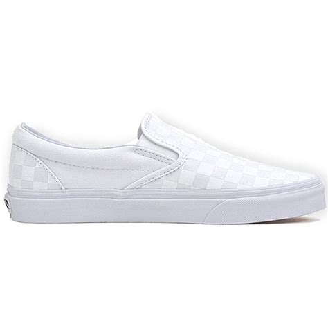 VANS True White Slip On Checkerboard Shoe | White checkered vans, Slip ...