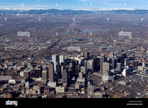 An Aerial View Of Peaks In The Rocky Mountains Near Denver