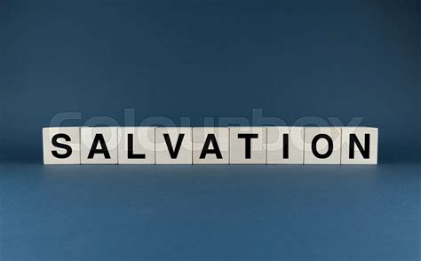 Salvation. Cubes form the word Salvation. | Stock image | Colourbox